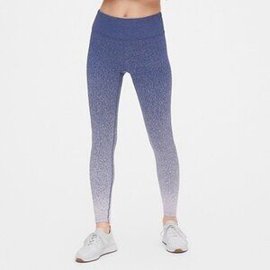 Gap Fit High Rise Speckle Ombre 7/8 Workout Leggings – Purple, Size XS